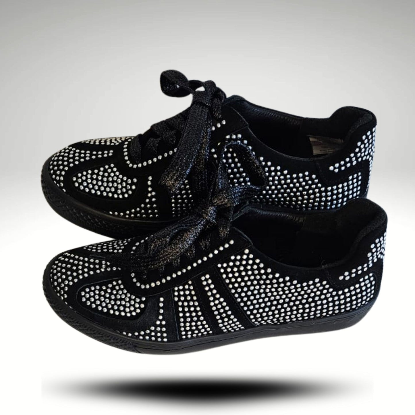 Zapatilla Cristales Gamuza Florencia.