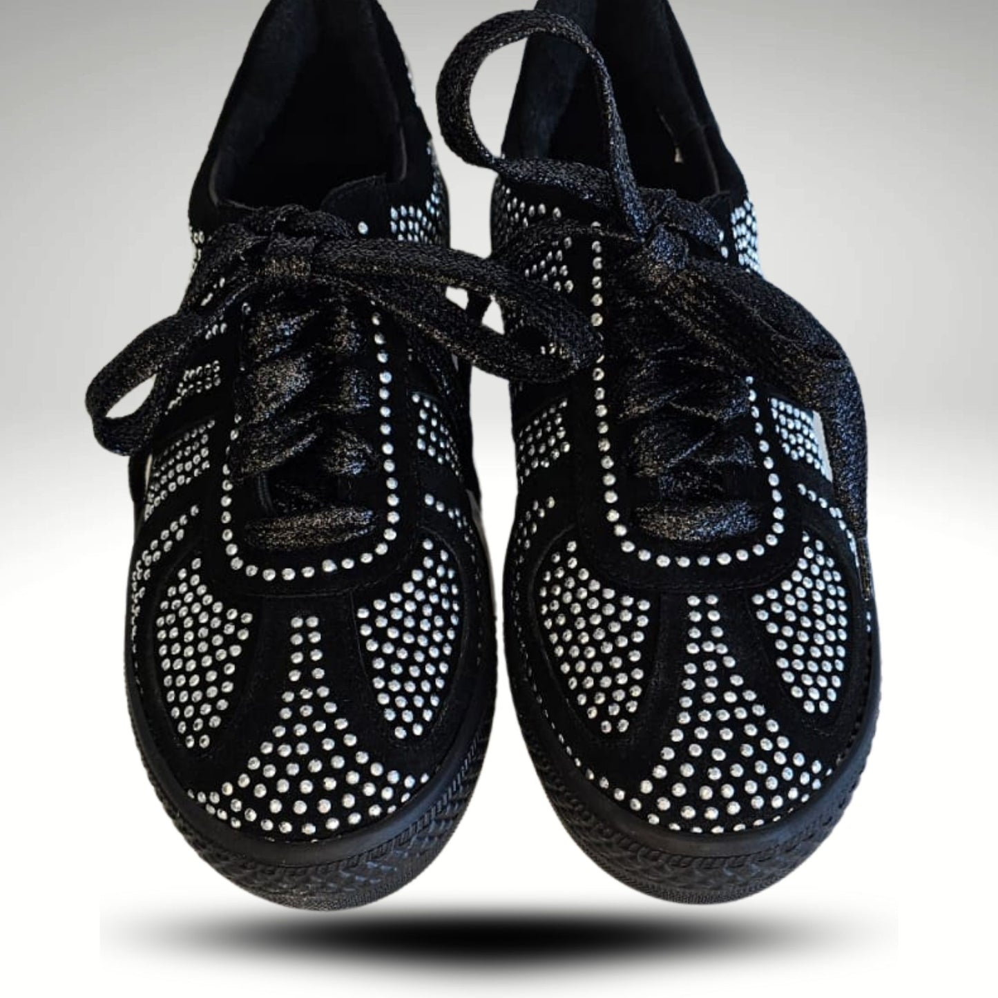 Zapatilla Cristales Gamuza Florencia.