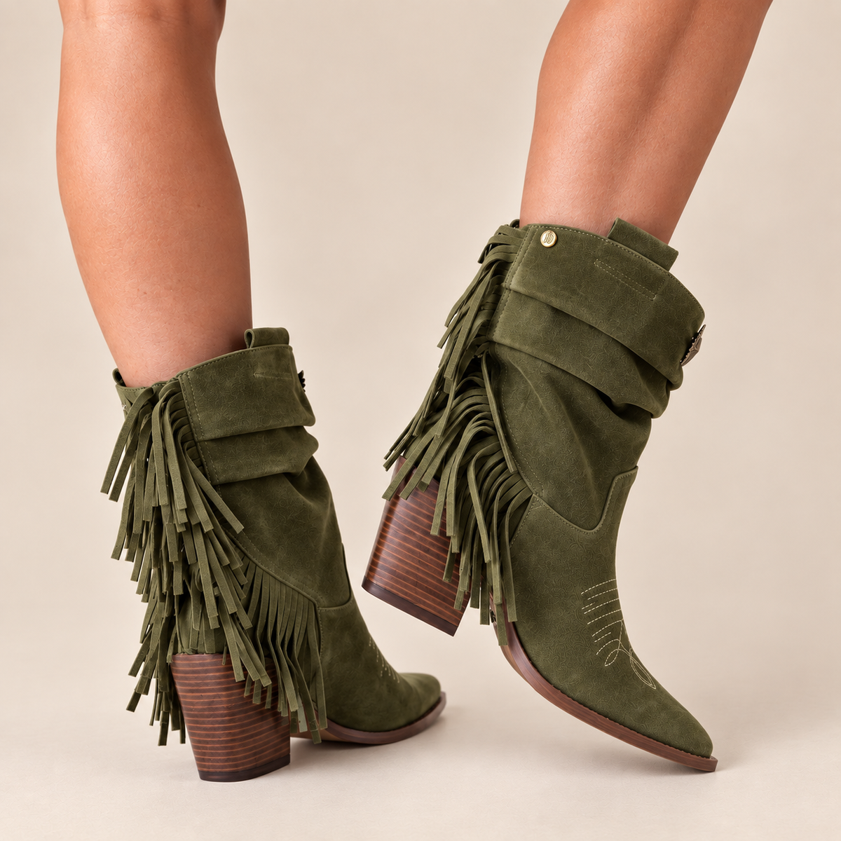 Curtys Verde Olivo - 100% Gamuza.  PREVENTA · COMPRA ANTICIPADA