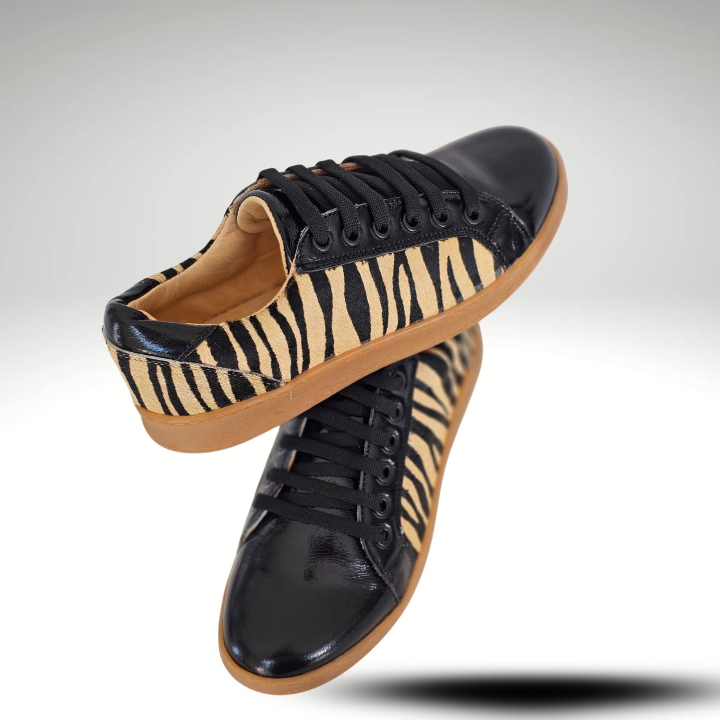 Zapatillas Lara Zebra Piel.