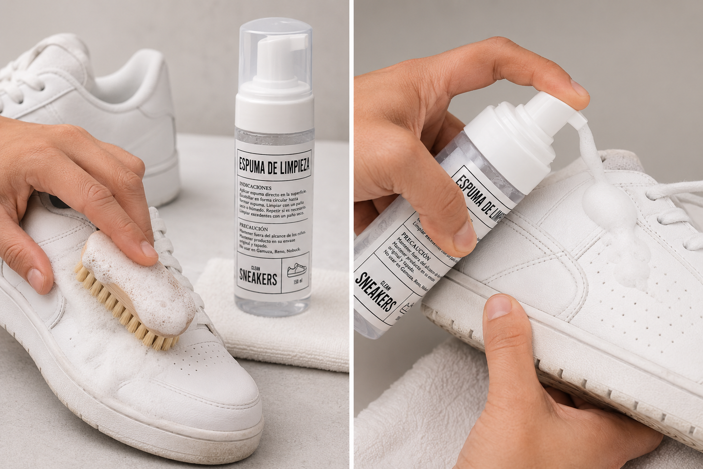 Espuma de Limpieza para Zapatillas – Clean Sneakers.