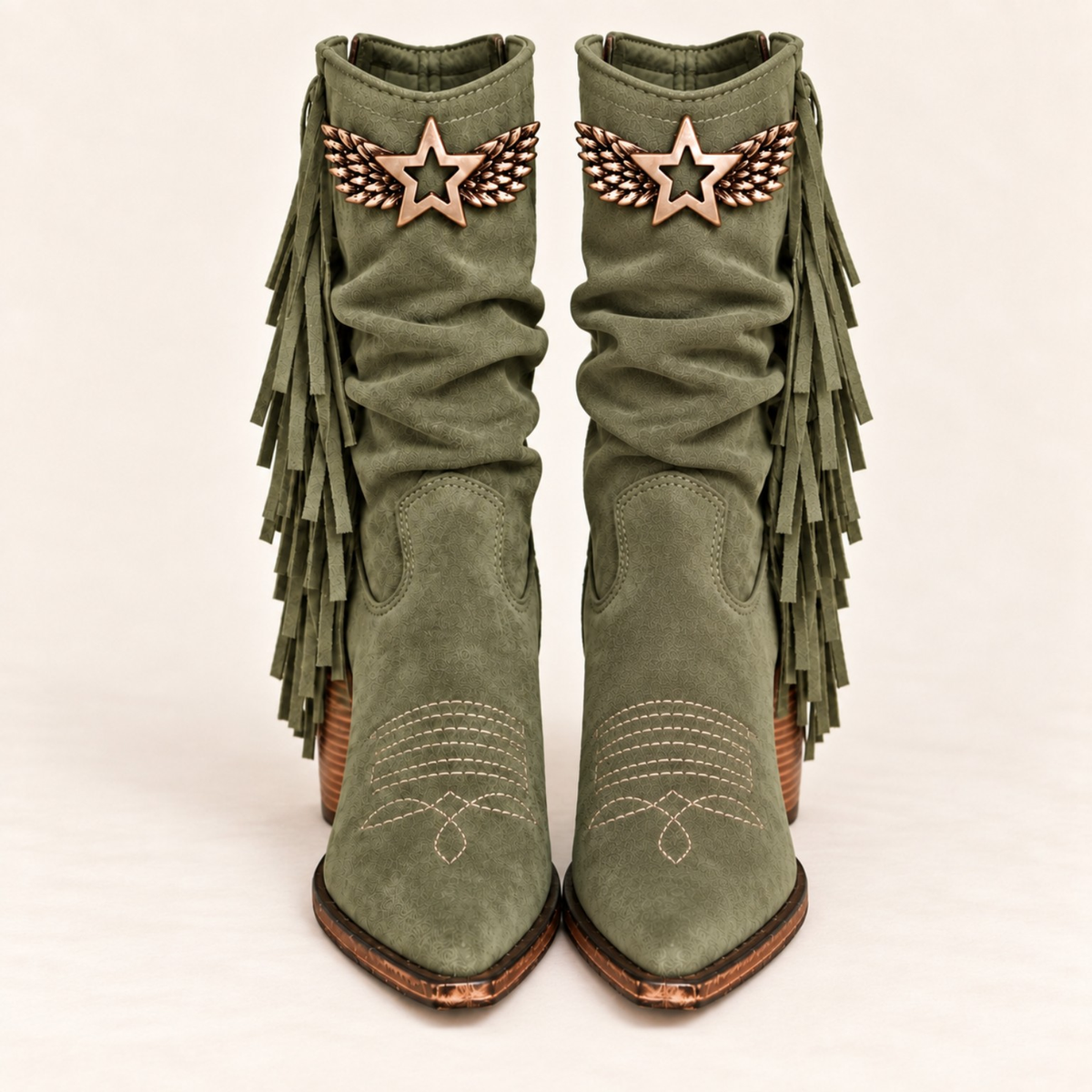 Curtys Verde Olivo - 100% Gamuza.  PREVENTA · COMPRA ANTICIPADA