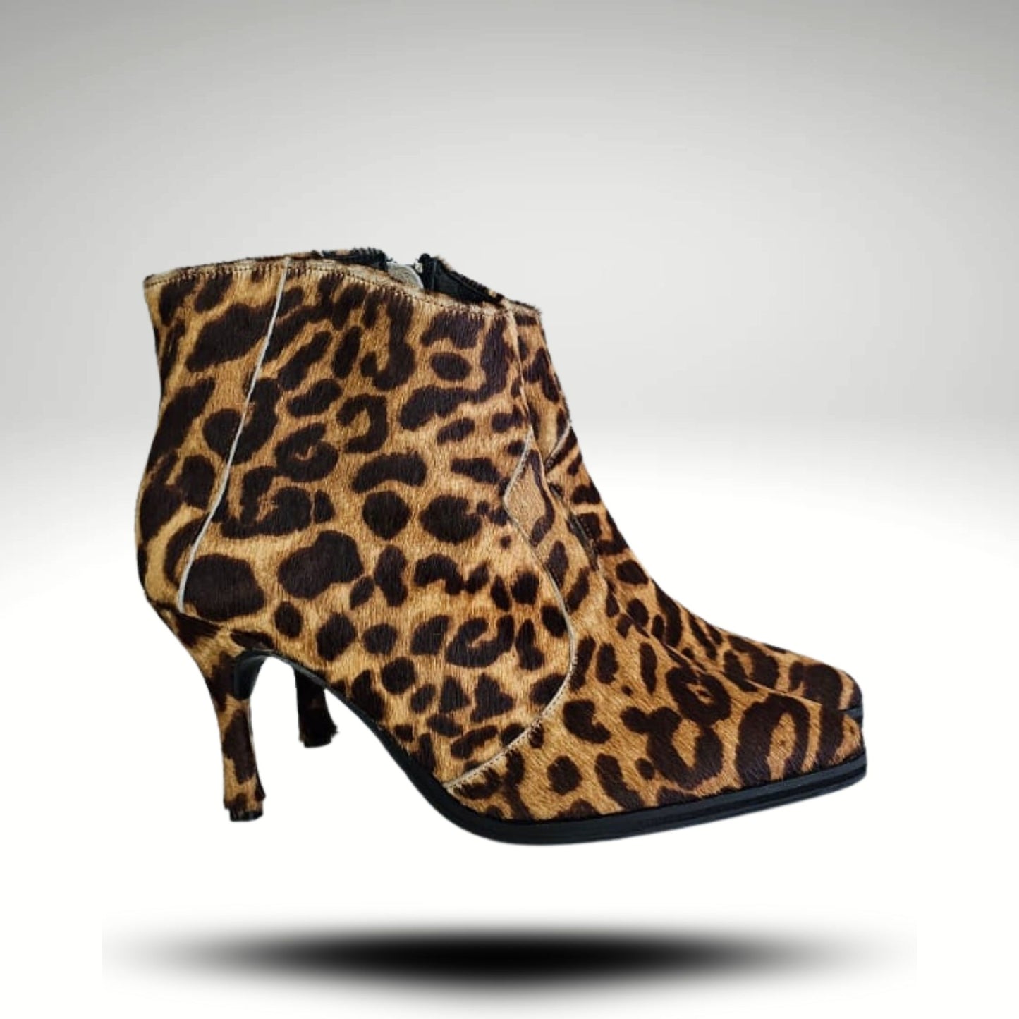 Botin Cuero leopard pelo Isabella