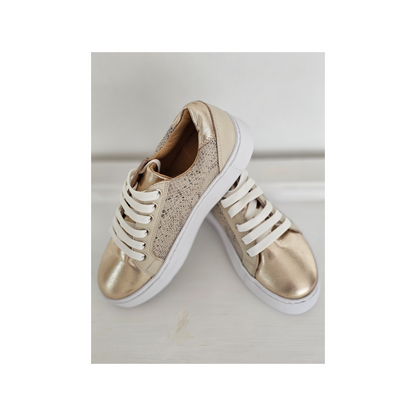 Zapatilla Lara cuero.