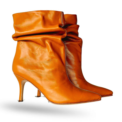Botín Áurea Camel – Cuero legítimo.