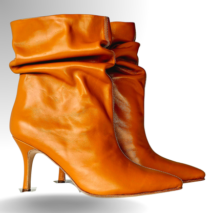 Botín Áurea Camel – Cuero legítimo.