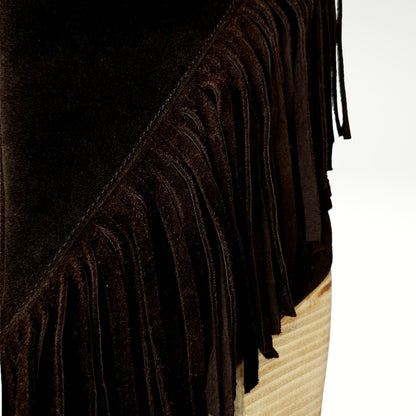 Bota Stella Flecos Chocolate - Gamuza.