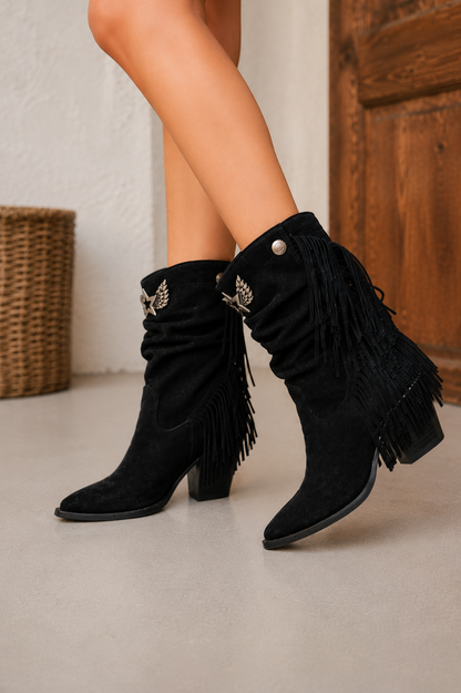 Botin Siena Noir · Gamuza Negra.