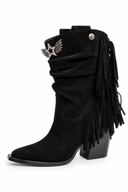 Botin Siena Noir · Gamuza Negra.