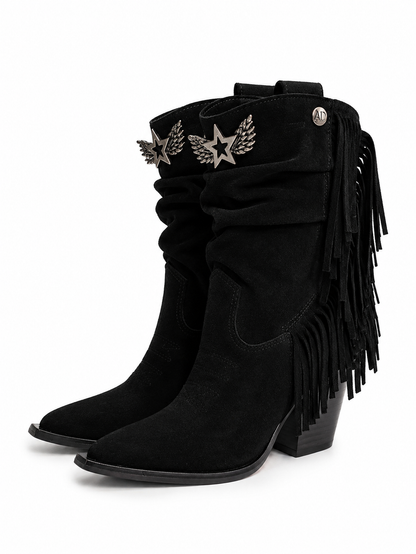 Botin Siena Noir · Gamuza Negra.