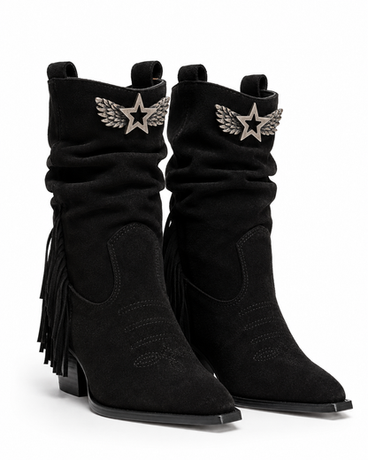 Botin Siena Noir · Gamuza Negra.