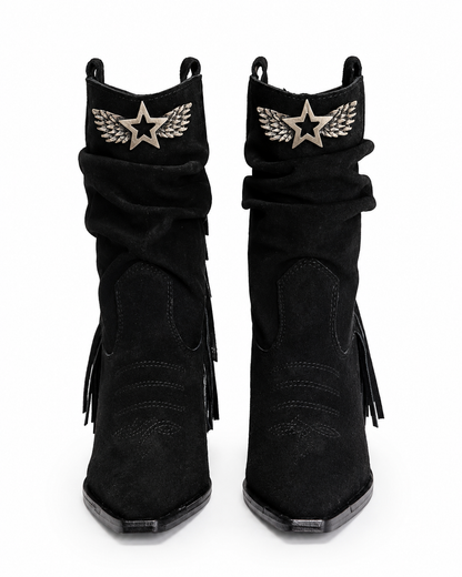 Botin Siena Noir · Gamuza Negra.