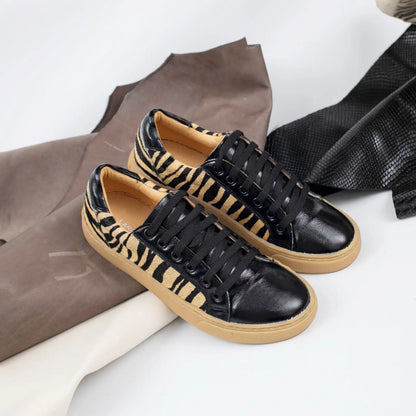 Zapatillas Lara Zebra Piel.